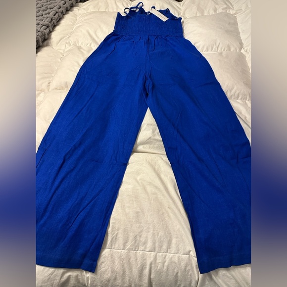 Anniewear Smocked Blue Jumpsuit - NWT - Size XL - Picture 5 of 15